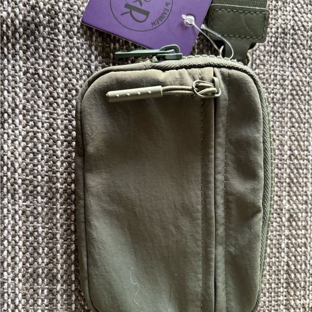 Olive Green Wristlet